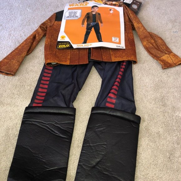 Disney STAR WARS HAN SOLO Child MEDIUM‎ 8-10 Halloween Costume Rubie’s NEW - Picture 10 of 11